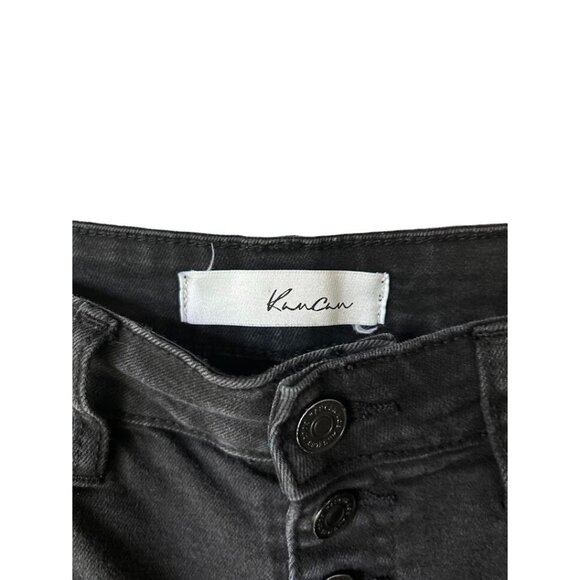 KanCan Women's Distressed Black Skinny Jeans Size 5/26 - Picture 5 of 10